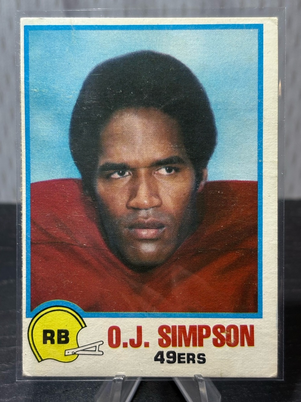 O.J. Simpson 1978 Topps Holsum San Francisco 49ers Football